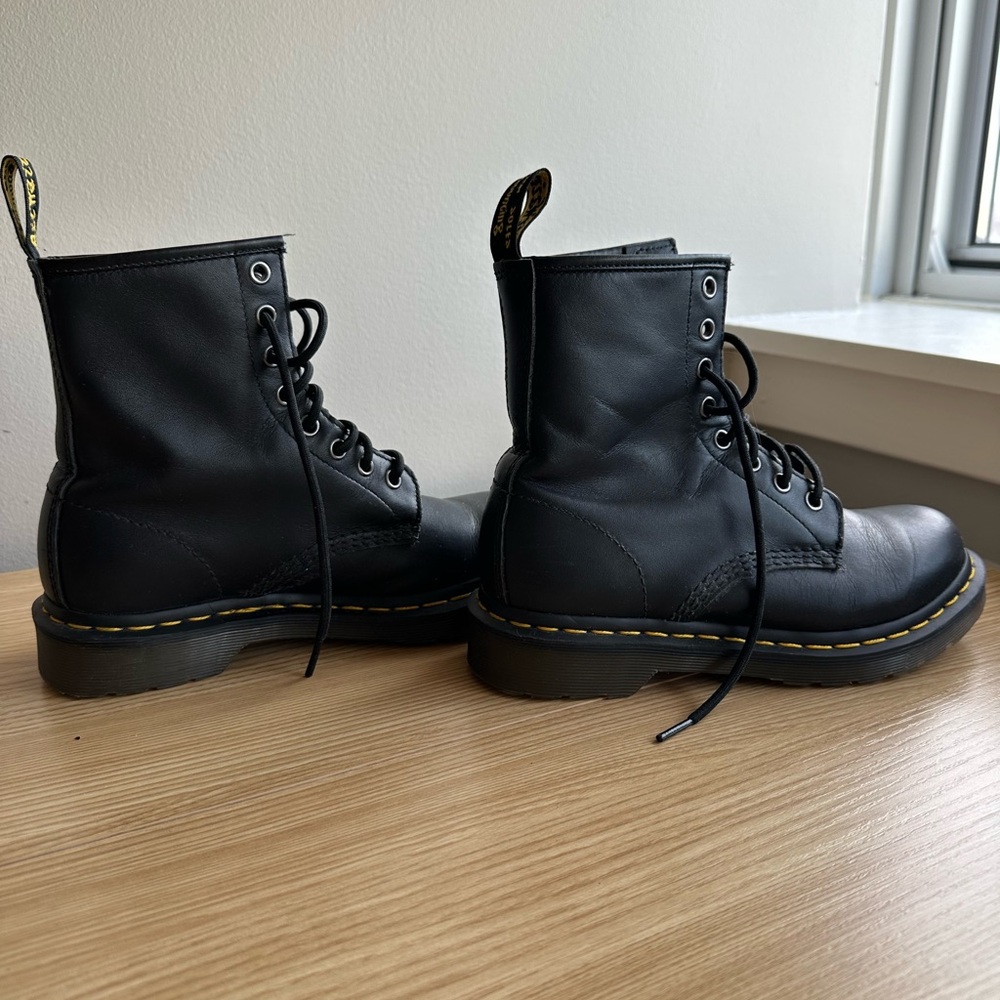 DOC MARTENS 1460 NAPPA LEATHER LACE UP BOOTS